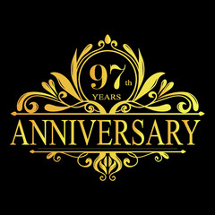 
Happy birthday anniversary celebration | Birthday luxurious vintage calligraphy lettering vector illustration | 100% vector banner, poster, t-shirt, pillow, mug, sticker, and another Printing file