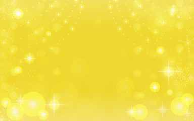 雪の結晶でキラキラした背景イラスト