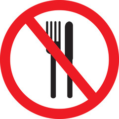 no eating