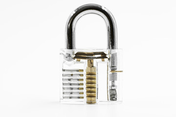 Transparent padlock