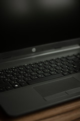 Modern gray laptop