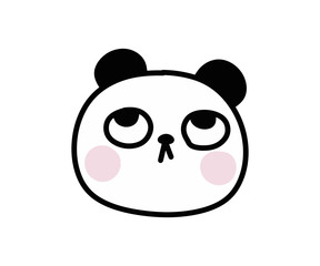 Cute little Panda children's illustration