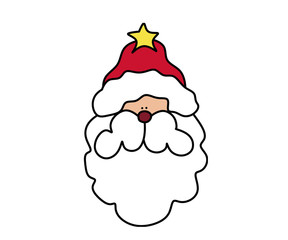 cute santa avatar character