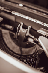Fototapeta na wymiar Nice old typewriter from the 90s