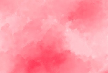 Abstract watercolor background with red tones. Texture effect of clouds or fog.