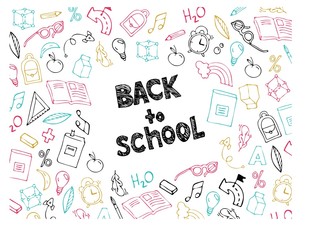 Back to school. Vector graphics for decoration. Doodle.