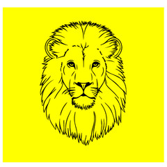 lion head vector