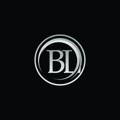 LB or BL letter icon logo for beauty or fashion, LB or BL letter logo design vector.