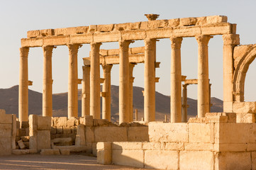Fototapeta premium Palmyre Syria 2009 The ruins of an ancient city dating from the Roman period