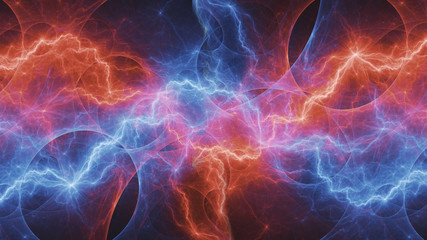 Hot and cold fractal lightning, plasma elements
