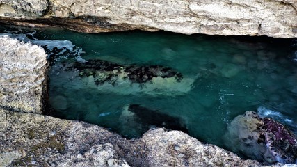 sea sky and earth come together to form a wonderful lanscape