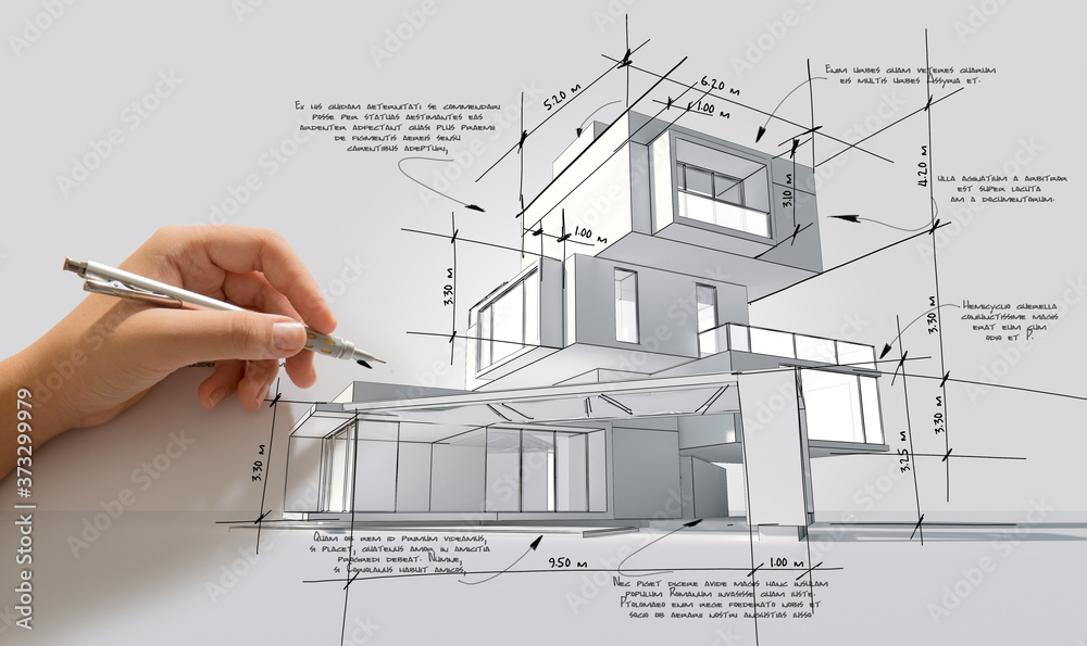 Poster hand writing architecture design specifications