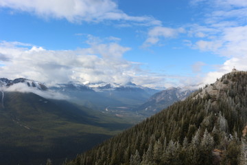 Naklejka na ściany i meble Views from Sulphur Mountain Banff
