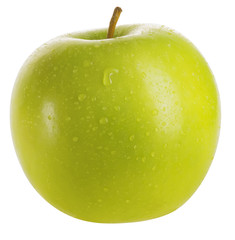 green apple isolated on white