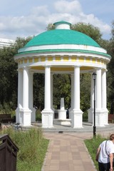 Beautiful old rotunda. Steampunk. Moscow. Russia.