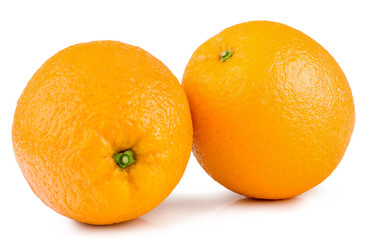 Oranges isolated on white background