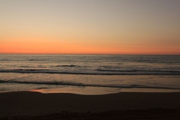 Sunrise on the beach in Arenales del Sol, Alicante