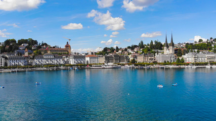 Lake Lucerne in Switzerland also called Vierwaldstaetter See in Switzerland - travel photography