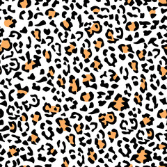 Gold and Black Cheetah Spots Pattern