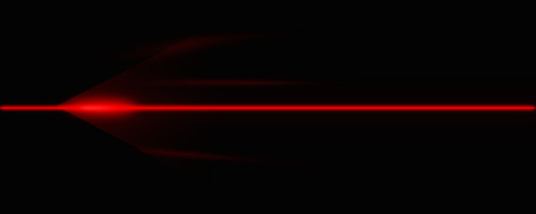 Red beam effect in black