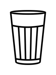 LINEAR DRAWING OF A MIXED DRINKS CUP ON A WHITE BACKGROUND