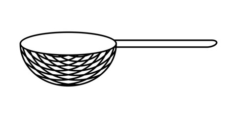 LINEAR DRAWING OF A KITCHEN GRATE ON A WHITE BACKGROUND