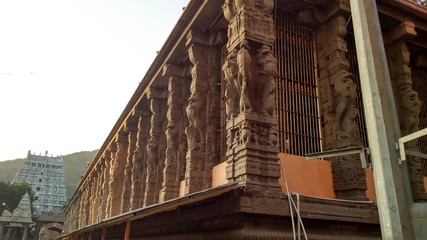 temple sculptures, pillars, rock sculptures