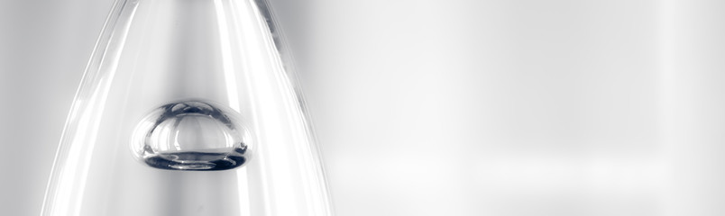 Bubble in glass, abstract design