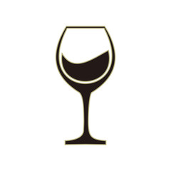 wine glass icon vector illustration sign