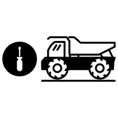 Fototapeta premium Vehicle repair icon