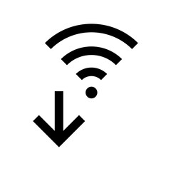 Data traffic of wifi icon