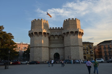 castle in the city