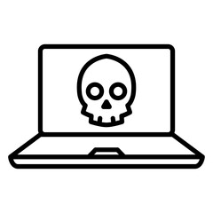 Hacker attack icon