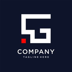 Letter logo with letter G and modern style part 7, company, modern, initial, logo template