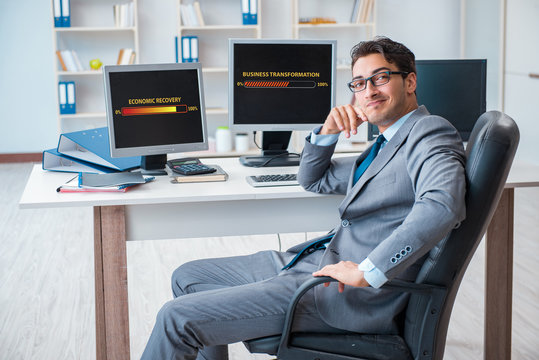 Economic recovery concept after the crisis