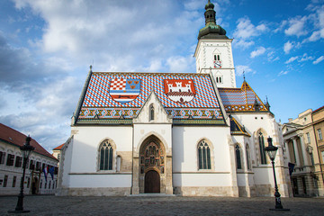 Naklejka premium church of Zagreb