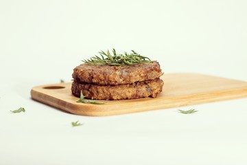 Hamburguesa Seitán y Shitake Vegana