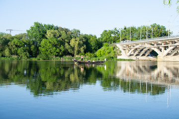 Fototapeta premium bridge over the river
