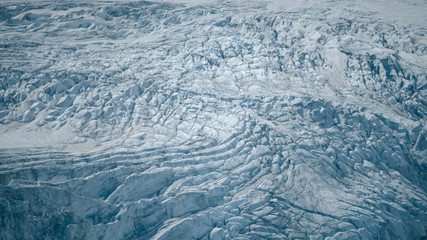 glacier on mountains