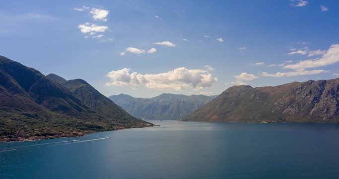 Kotor, Montenegro. Die Bucht von Kotor .