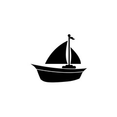 boat logo icon vector design