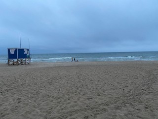 The lifeguards station near baltic sea