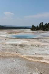 Hot spring in Yellowstone National Park.