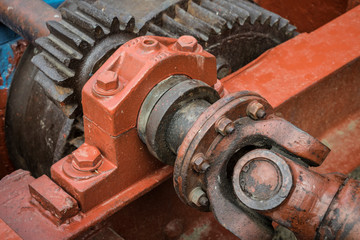 Cardan drive shaft of a industrial machine.