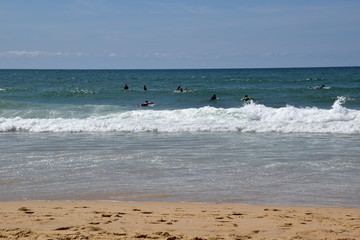 Surfen im Atlantik auf der Halbinsel Cap Ferret