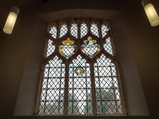 stained glass window in church