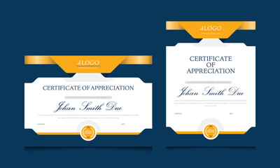 Obraz premium Clean & Modern Certificate template