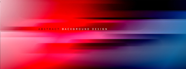 Motion concept neon shiny lines on liquid color gradients abstract backgrounds. Dynamic shadows and lights templates for text