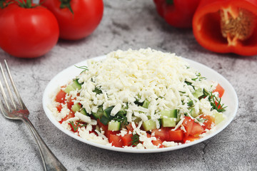 Shopsky salad - national Bulgarian dish