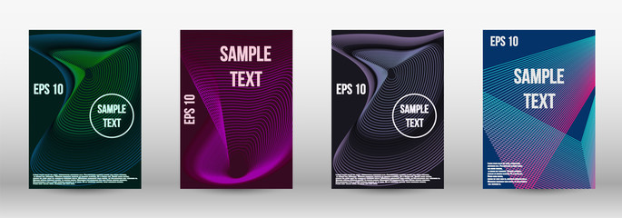 Geometric template with lines 